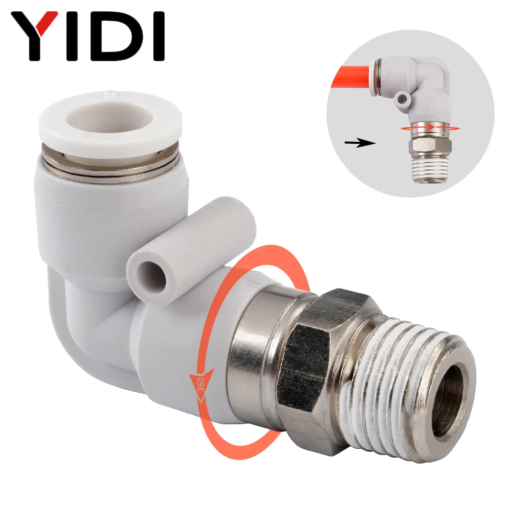 Swivel Air Hose Fitting Quick Connect 1/4 - Raccord de tuyau d'air à rotation