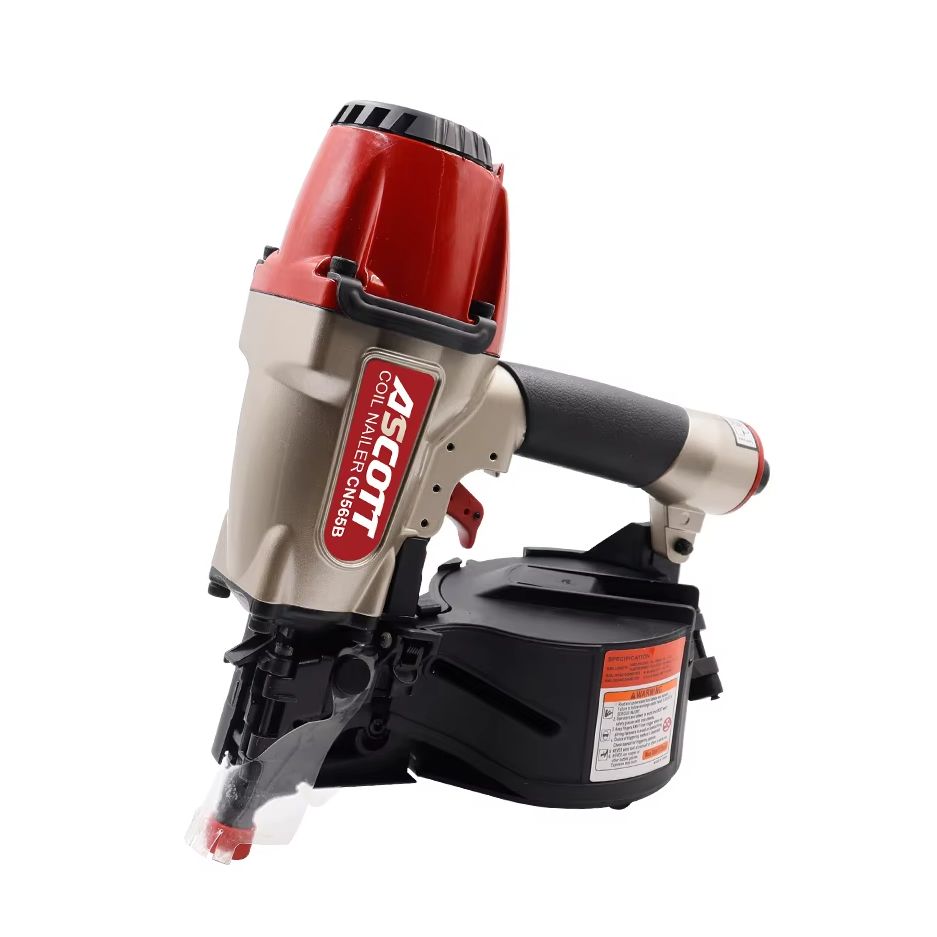 Coil Roofing Nailer Pneumatic 15 Degree - Cloueuse à bobine ASCOTT CN565B 15